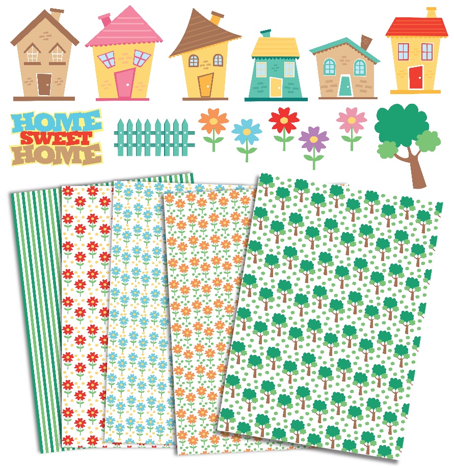 Home Sweet Home clipart and Papers